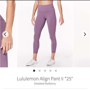 Lululemon align leggings size 4